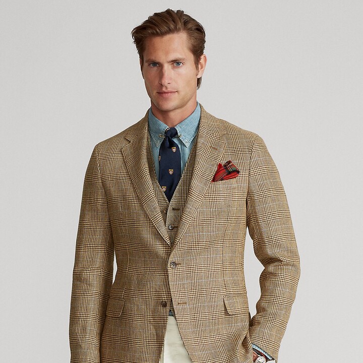 Ralph Lauren Polo Glen Plaid Linen Suit Jacket - ShopStyle Sport Coats ...