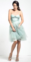 Thumbnail for your product : Mignon Semi sequined bodice short prom dresses