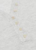 Thumbnail for your product : Vince Cashmere-wool waffle knit long sleeve Henley T-shirt