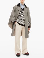 Thumbnail for your product : Gucci Houndstooth Wool Cape - Black Multi
