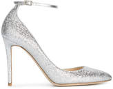 Jimmy Choo Silver lucy 105 leather pu 