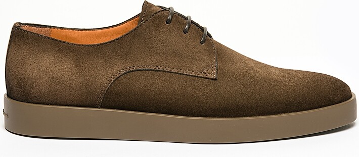 Santoni Men's Atlantis Lace Up Plain Toe Dress Shoes