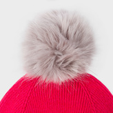 Thumbnail for your product : Paul Smith Women's Raspberry Pink Lambswool Bobble Hat