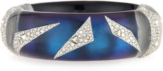 Alexis Bittar Crystal-Encrusted Origami Cuff Bracelet, Blue