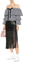 Thumbnail for your product : Helmut Lang Fringed miniskirt