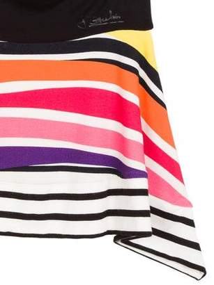 Junior Gaultier Girls' Striped Asymmetrical Skirt w/ Tags