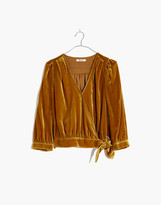 Thumbnail for your product : Madewell Velvet Wrap Top