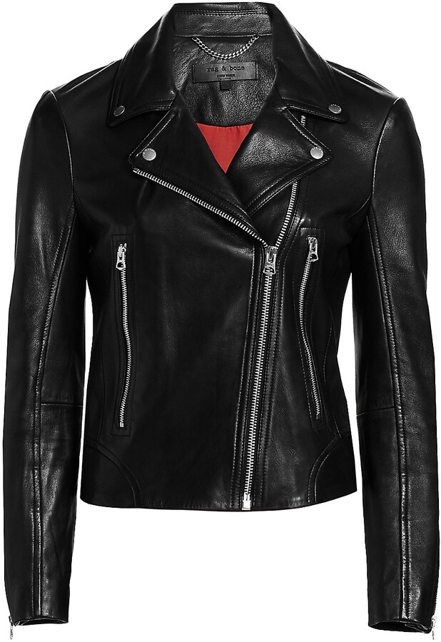 Rag & Bone Mack Leather Moto Jacket - ShopStyle