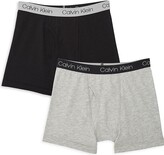 Thumbnail for your product : Calvin Klein Boy's 2-Piece Logo Stretch-Cotton Boxer Briefs