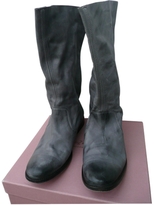 Thumbnail for your product : Zadig & Voltaire Gray leather Phoenix boots