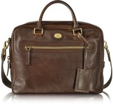 Thumbnail for your product : The Bridge Story Uomo Dark Brown Leather Briefcase