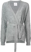 Thumbnail for your product : Barrie Beehive cashmere cardigan