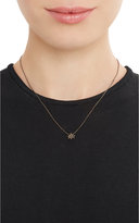 Thumbnail for your product : Black Diamond Stone & Black Gold Floral Pendant Necklace