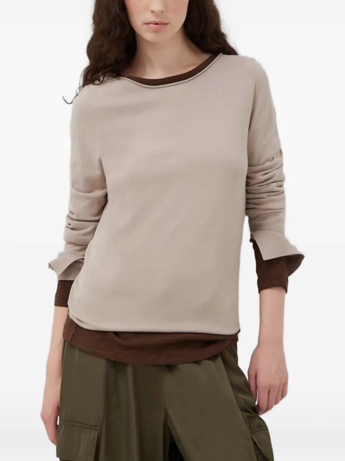 Marc O'Polo Boat-Neck Long-Sleeved Sweater