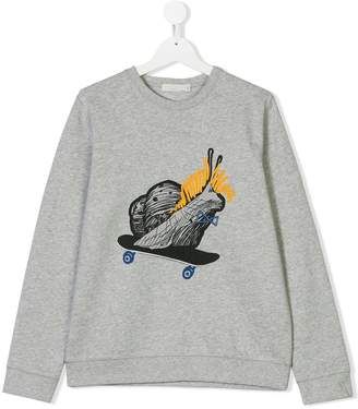 Stella McCartney Kids slug print sweatshirt
