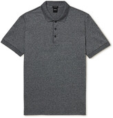 Thumbnail for your product : HUGO BOSS Mélange Cotton And Linen-Blend Polo Shirt