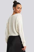 Thumbnail for your product : NA-KD V-neck Cropped Knitted Sweater