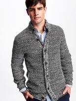 Thumbnail for your product : Old Navy Mock-Neck Wool-Blend Cardigan for Men
