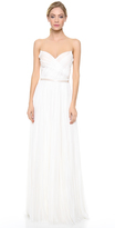 Thumbnail for your product : J. Mendel Isadora Hand Pleated Gown