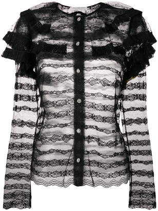 Philosophy di Lorenzo Serafini embellished lace blouse