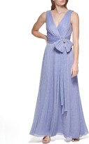 Thumbnail for your product : Eliza J Women's Petite Gown Style Bow Detail Sleeveless Vneck Dress