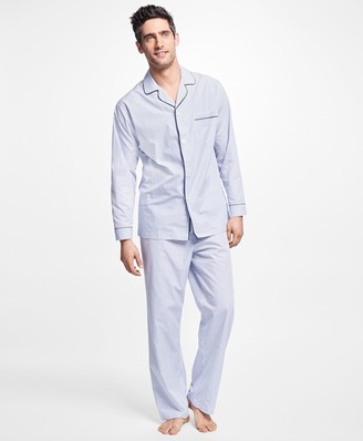 Brooks Brothers Alternating Framed Stripe Pajamas