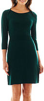 Thumbnail for your product : Liz Claiborne 3/4-Sleeve Sweater Dress
