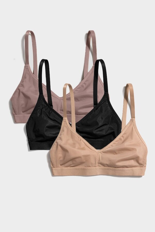 Negative Underwear Silky NonWire Bra in Black and in Buff and in Haze