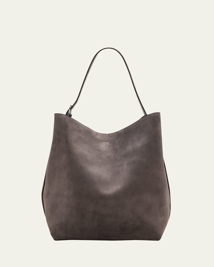 Totême Belted Tote Bag in Suede
