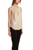 Thumbnail for your product : L'Agence Armored Bead Sleeveless Blouse