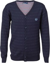 Thumbnail for your product : Fred Perry Junior Micro V-Dot Cardigan Navy