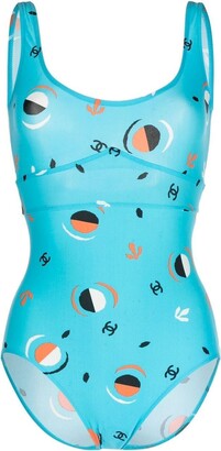 CHANEL Pre-Owned 1990-2000s CC Halterneck Swimsuit - Farfetch