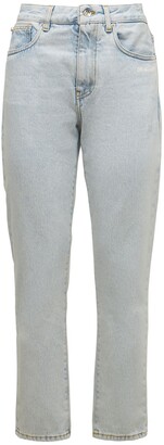Off-White Straight high rise cotton denim jeans
