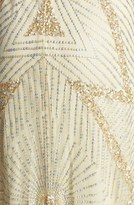 Thumbnail for your product : Aidan Mattox Beaded Mesh Blouson Gown