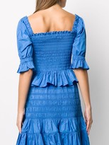Thumbnail for your product : Molly Goddard Ruffled Cropped Blouse