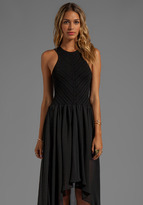 Thumbnail for your product : Ronny Kobo Renea Knit Chiffon Dress
