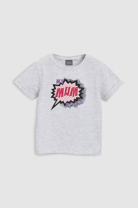 Next Girls Grey Mum T-Shirt (3mths-6yrs)