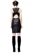Thumbnail for your product : Alice + Olivia Corwin Leather Dress