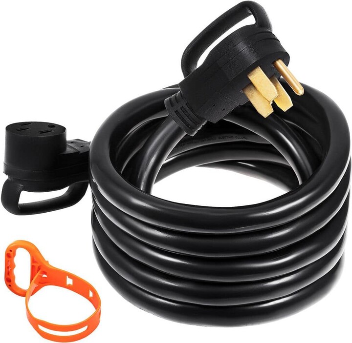 SKYSHALO 30ft. 6/8 50 Amp 250 Volt RV Extension Cord Power Cord RV 26.5 mm Wire Diameter Extension Cord Copper Wire with Handles