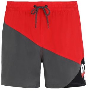 mens red nike swim trunks