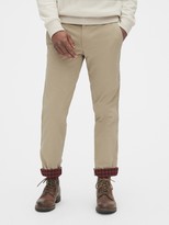lined chino pants