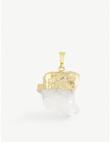 Thumbnail for your product : Crystal Haze 18k Gold-Plated And Clear Quartz Pendant