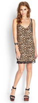 Thumbnail for your product : Forever 21 Leopard & Lace Slip Dress