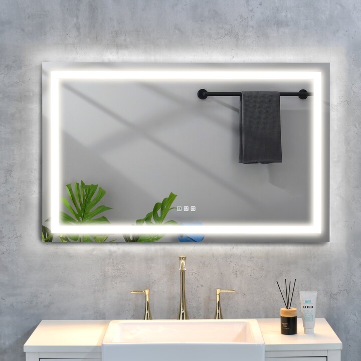 Jims Maison Rectangular Frameless AntiFog 3Discoloration Bathroom