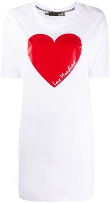 Love Moschino heart print T-shirt dress