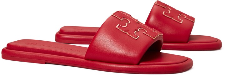 tory burch slides red