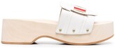 Thumbnail for your product : Thom Browne Enamel Plaque Wooden Clog
