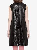 Thumbnail for your product : Gucci Crocodile print leather dress