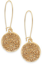 Thumbnail for your product : INC International Concepts Gold-Tone Crystal Pavé Disc Drop Earrings