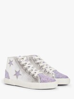 Thumbnail for your product : John Lewis & Partners Children's Star High Top Trainers, Silver